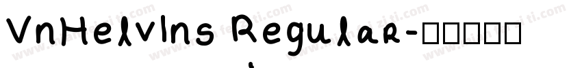 VnHelvIns Regular字体转换